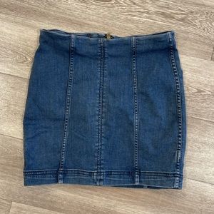 Free People mini skirt denim!